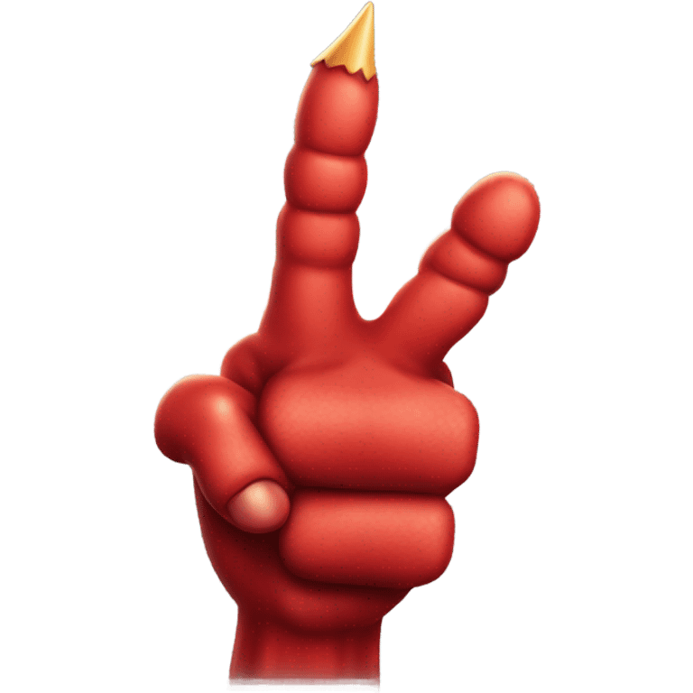 The devil's hand gives a thumbs up emoji