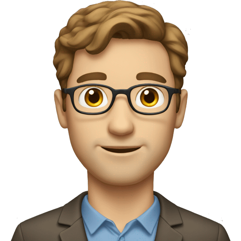 white male teacher brown hair emoji