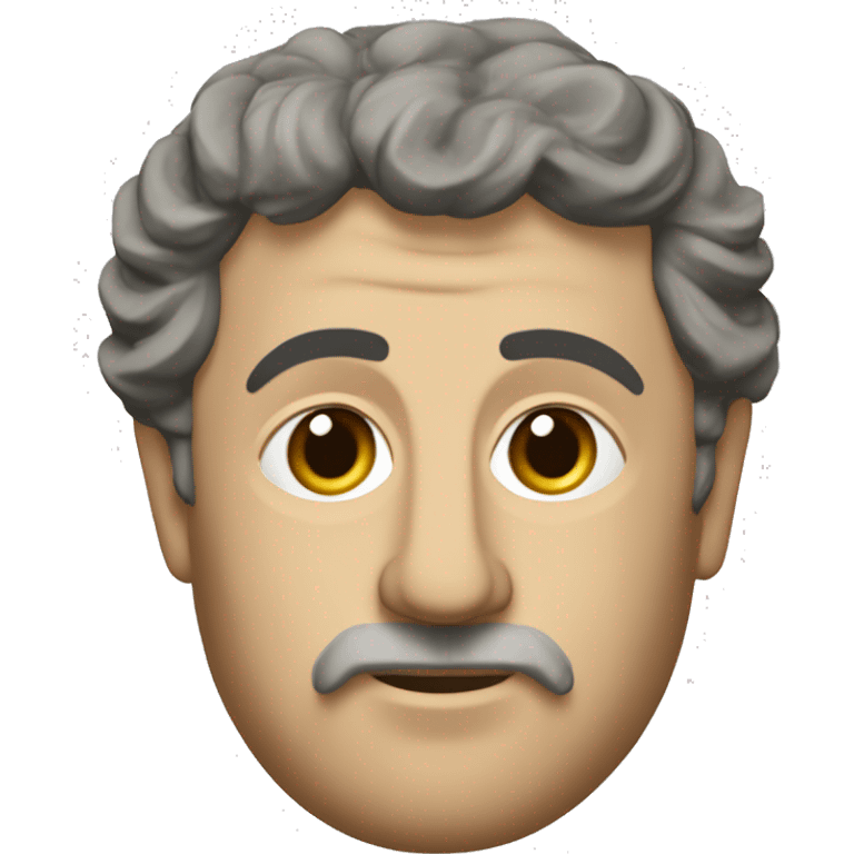 the 7th century byzantine emperor Maurice from the chst up from a 25 degree angle emoji