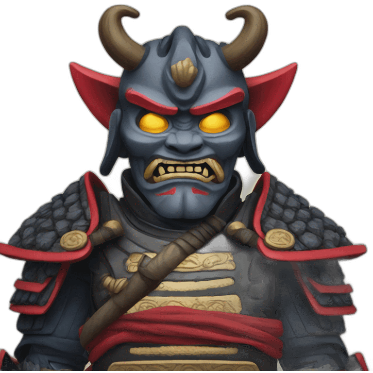 oni samurai emoji