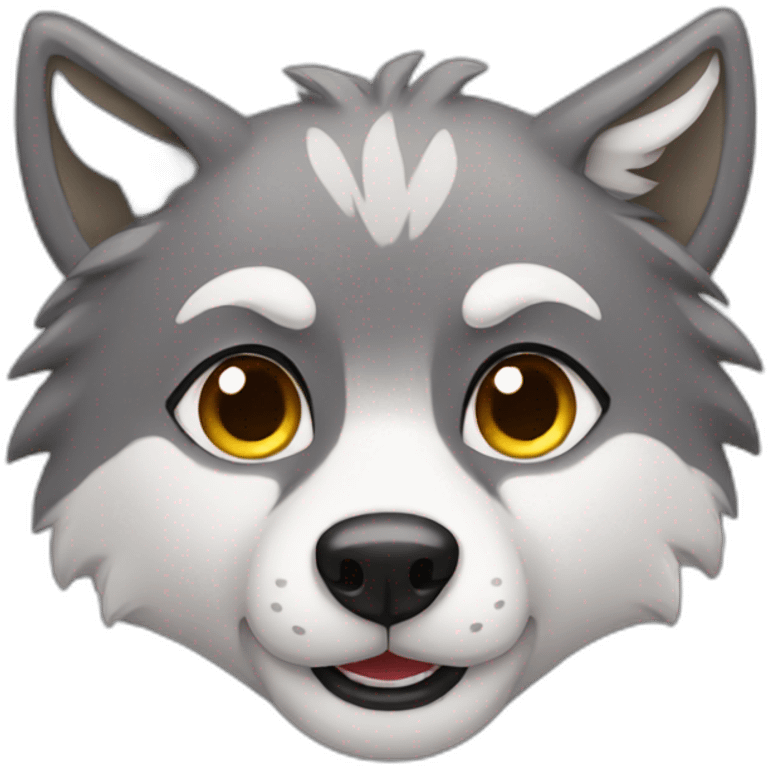 cute wolf  emoji