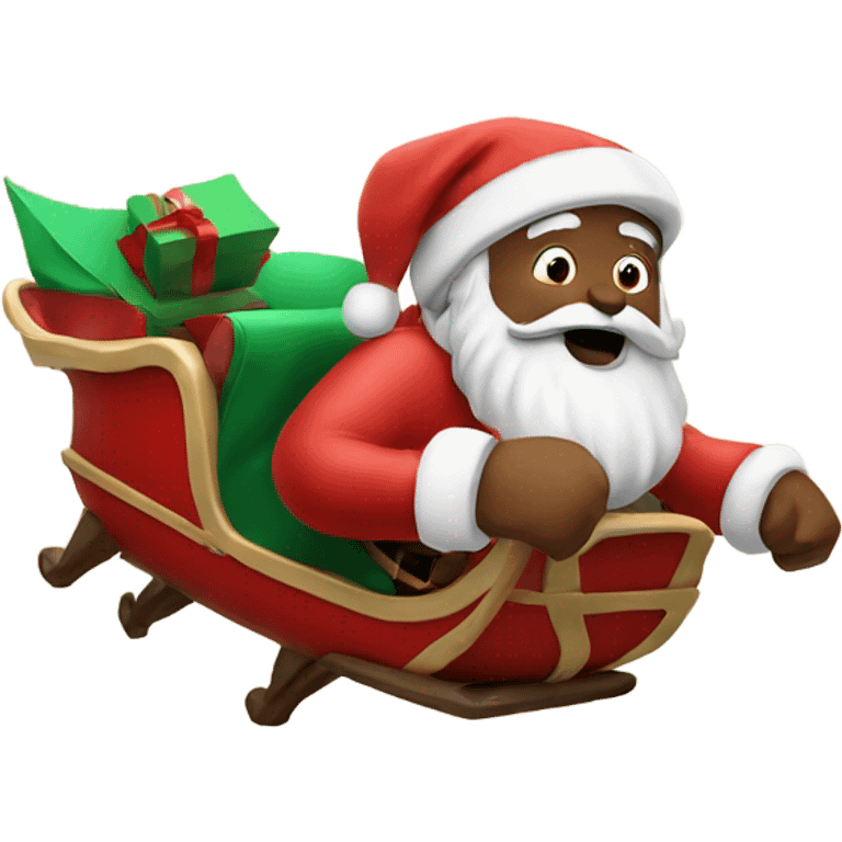 Santa flying emoji