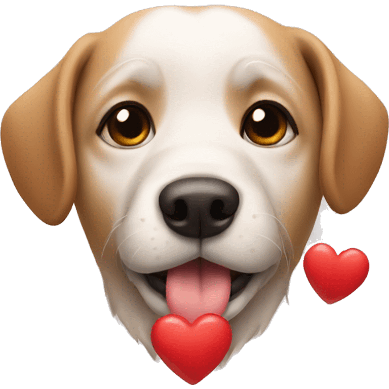 Dog and heart emoji