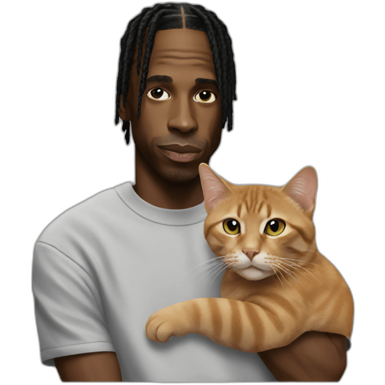 travis scott with cat emoji