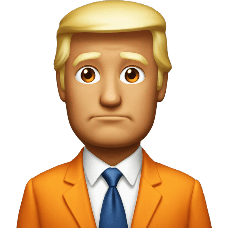 Donald Trump orange emoji