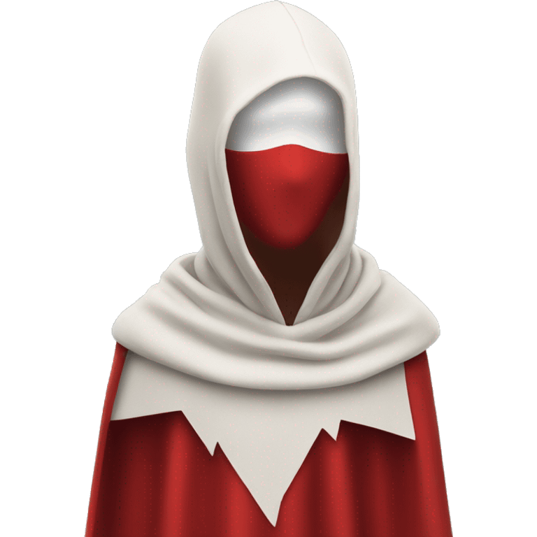 faceless mannequin flying red cape without hood emoji