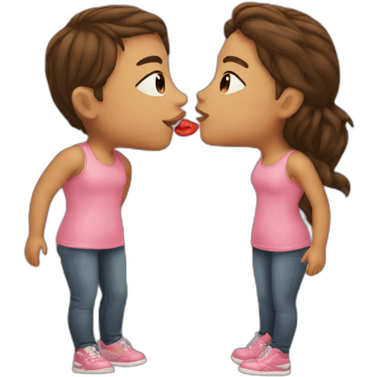 Kiss girl emoji