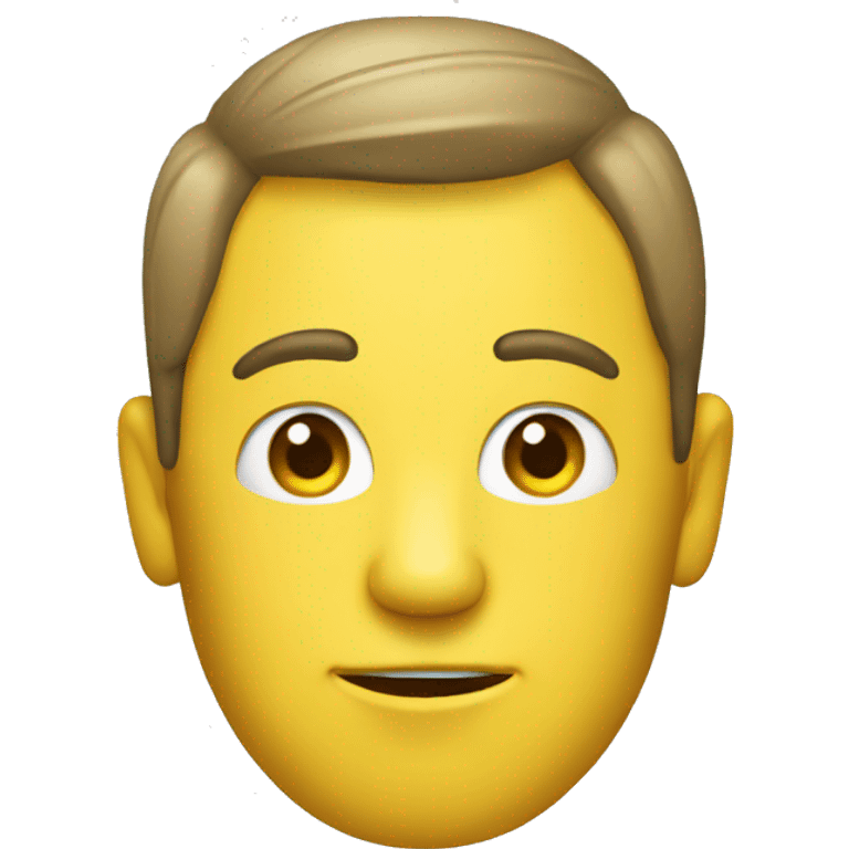 Man with banana head emoji