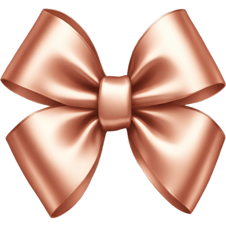 rose gold shiny bow emoji