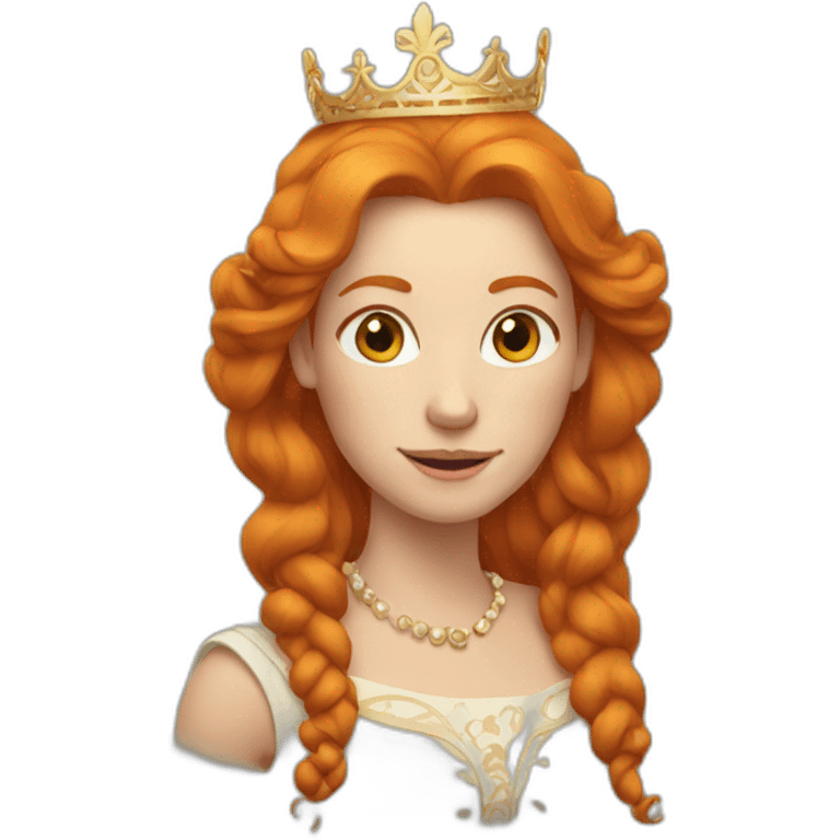 Ginger queen emoji