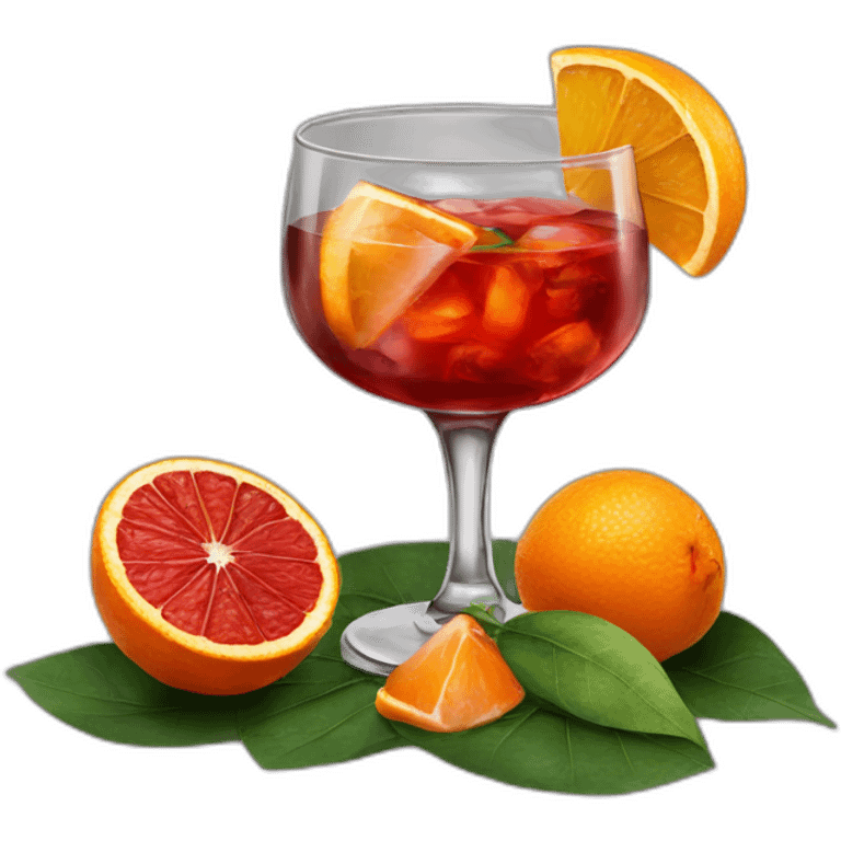 Negroni cocktail emoji