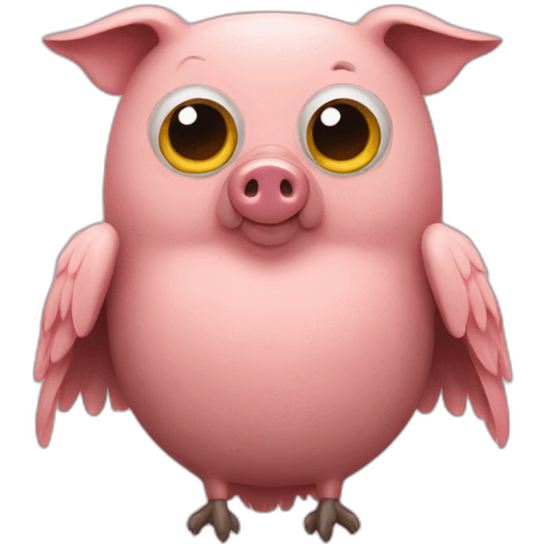 Pig owl emoji