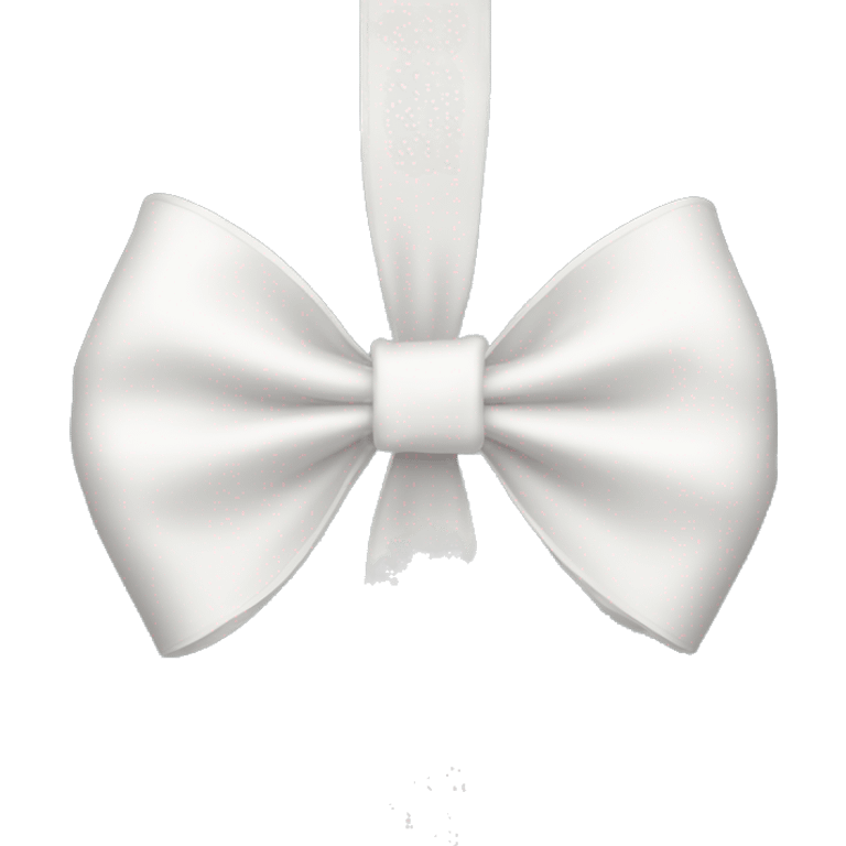 White bow with long ribbon emoji