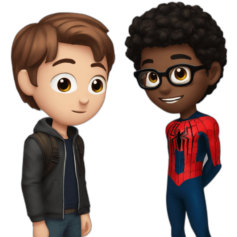 Peter Parker and Miles Morales emoji