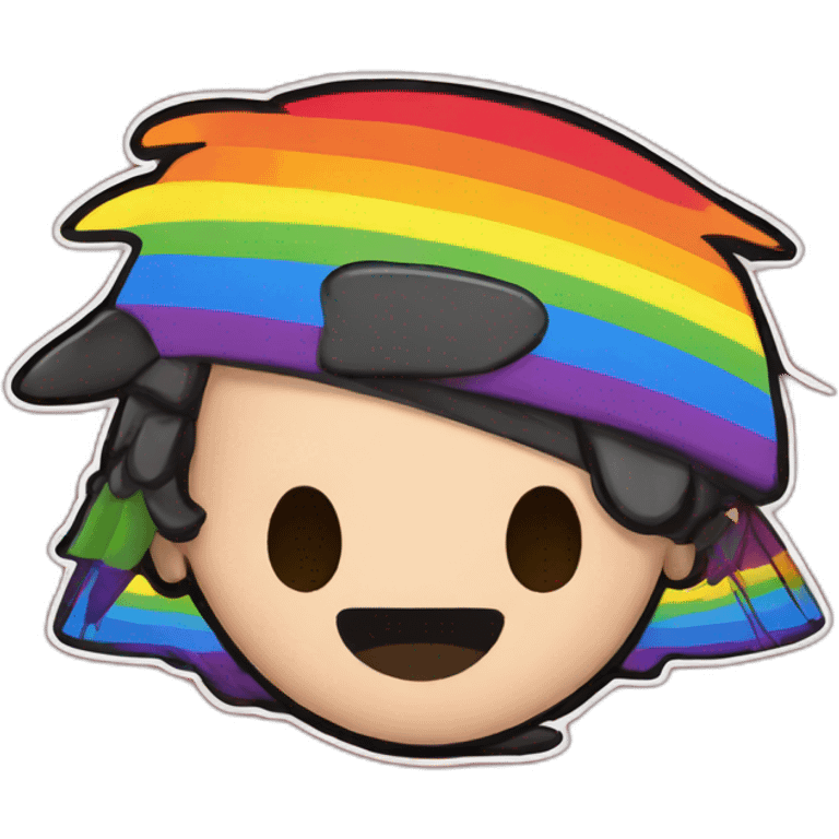 Jonathan Toews as a rainbow ninja emoji