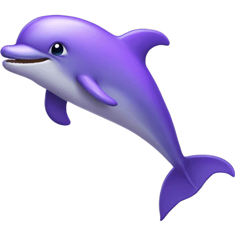 Purple dolphin emoji