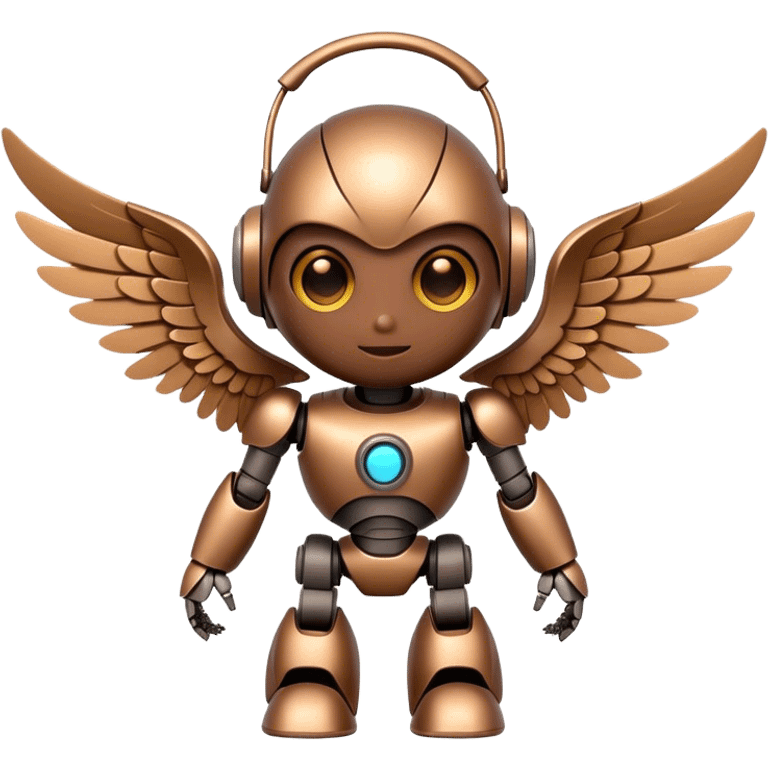 cute robot with wings emoji