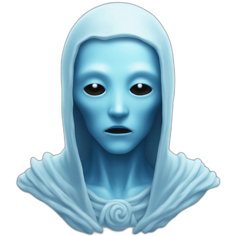 Ghost god blue emoji