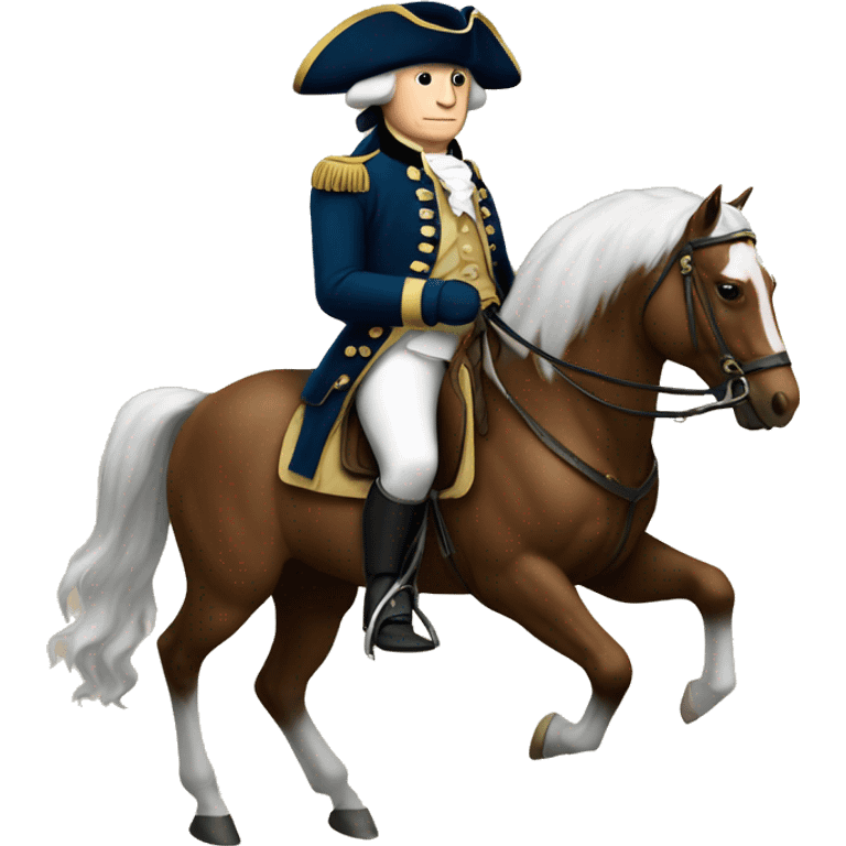 george washington on a horse emoji