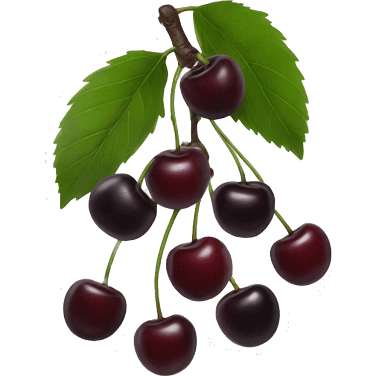 Black cherries  emoji