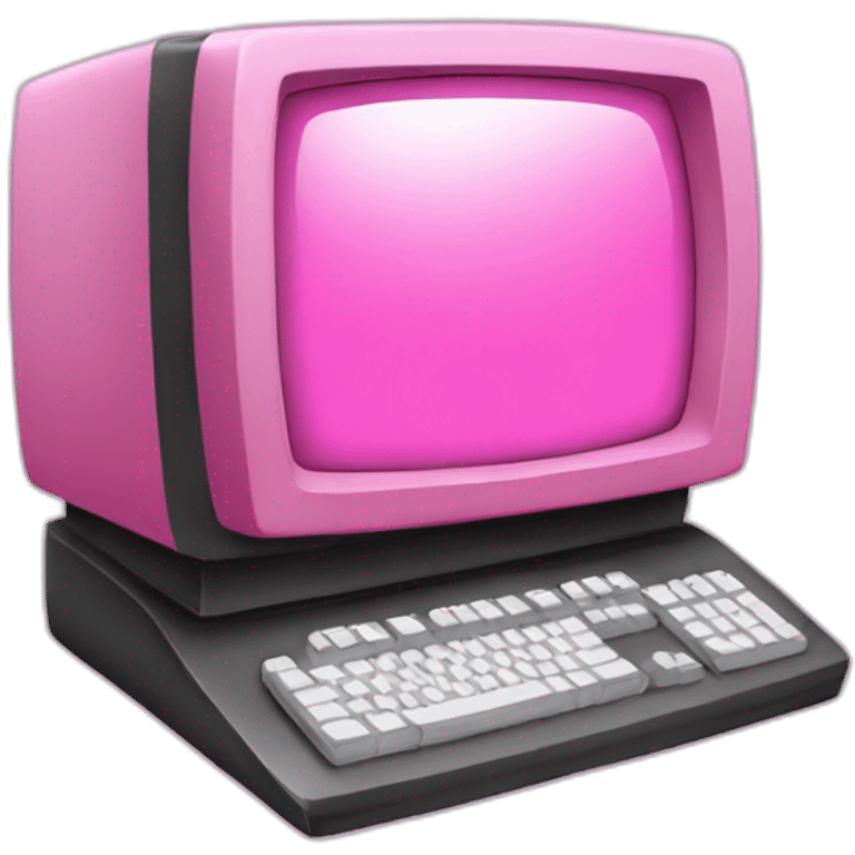 pink computer emoji