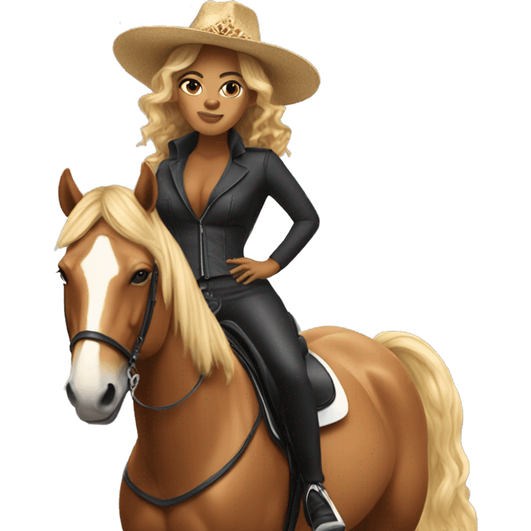 Beyoncé on a horse  emoji