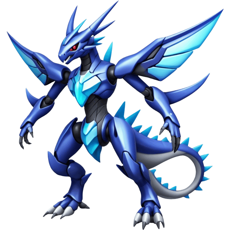  Cool Edgy Shiny Godly Ethereal Digimon-Genesect-Dialga-hybrid full body emoji