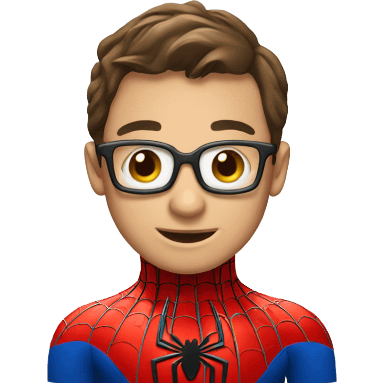 Spiderman with computer emoji