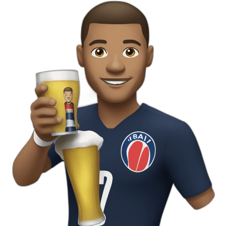 Kyllian Mbappé drink biers emoji