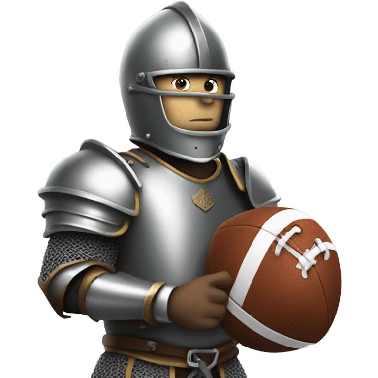 Knight with a football  emoji