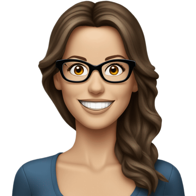 Kate Beckinsale, glasses, blue eyes happy  emoji