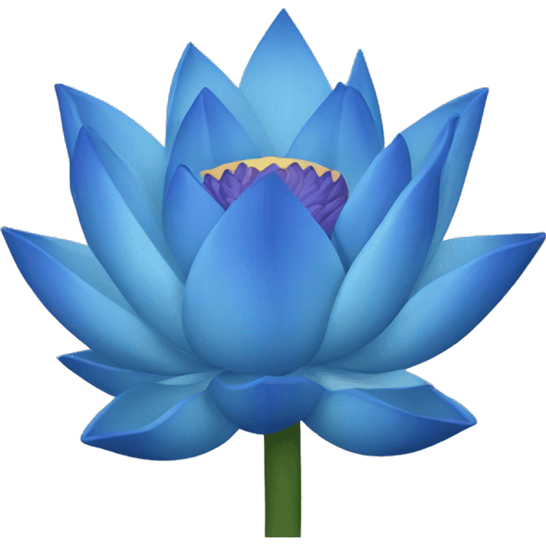 Blue lotus emoji