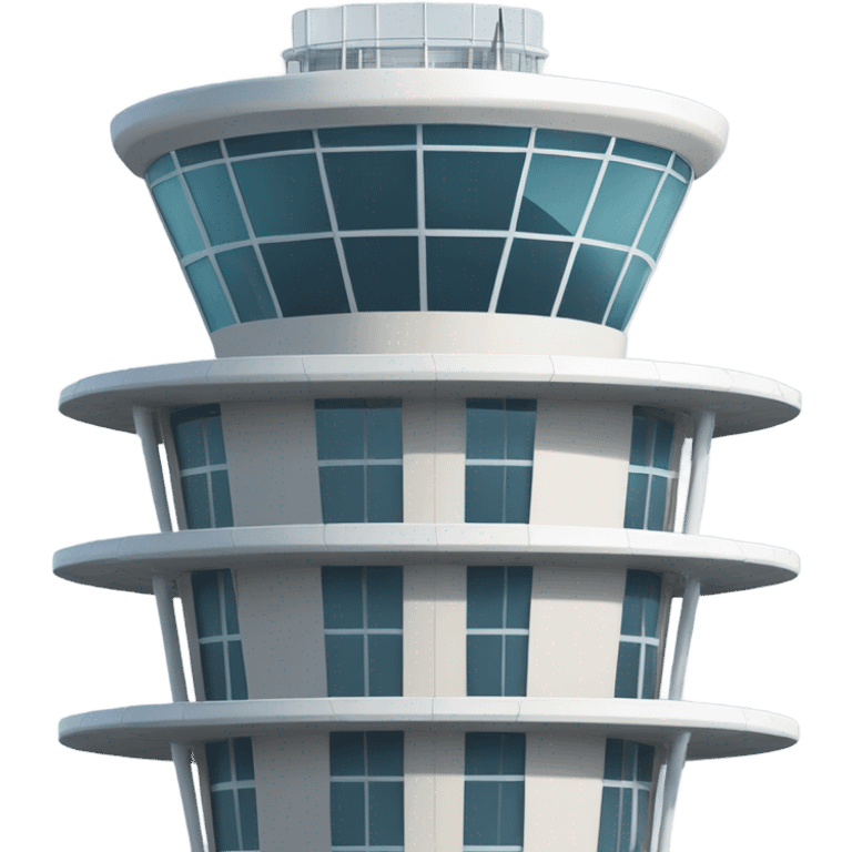 air traffic control tower, fullsize, modern emoji