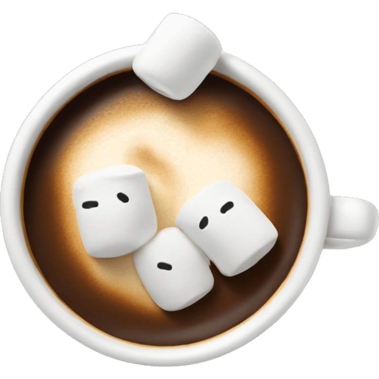 Coffee with marshmallows  emoji