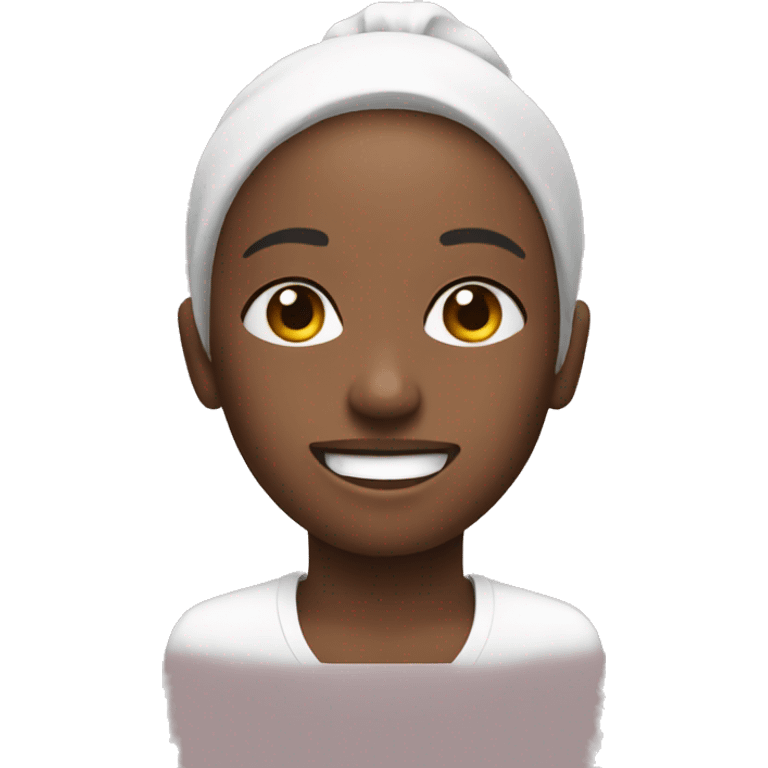 Doing skincare emoji