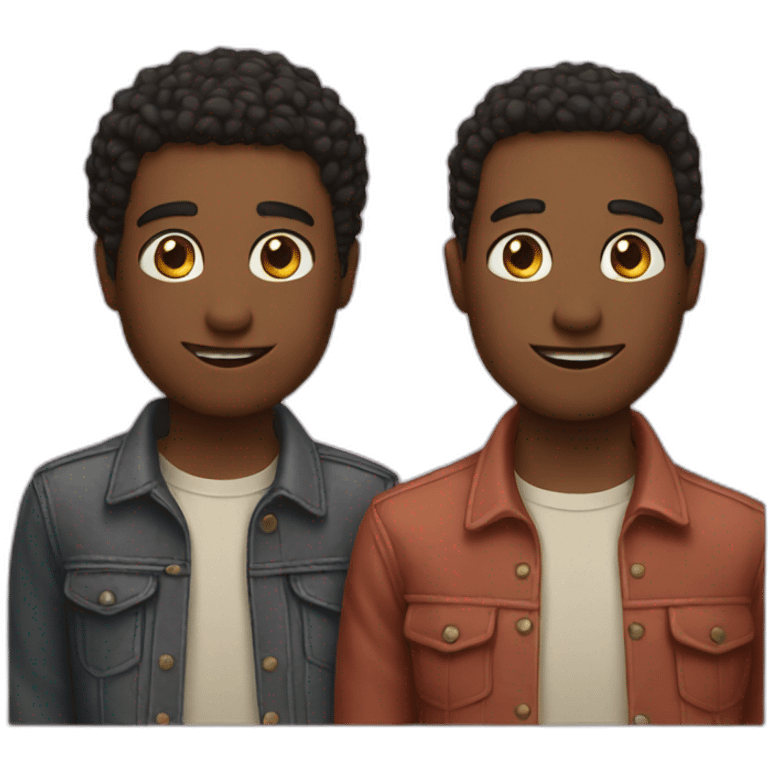 Two friends  emoji