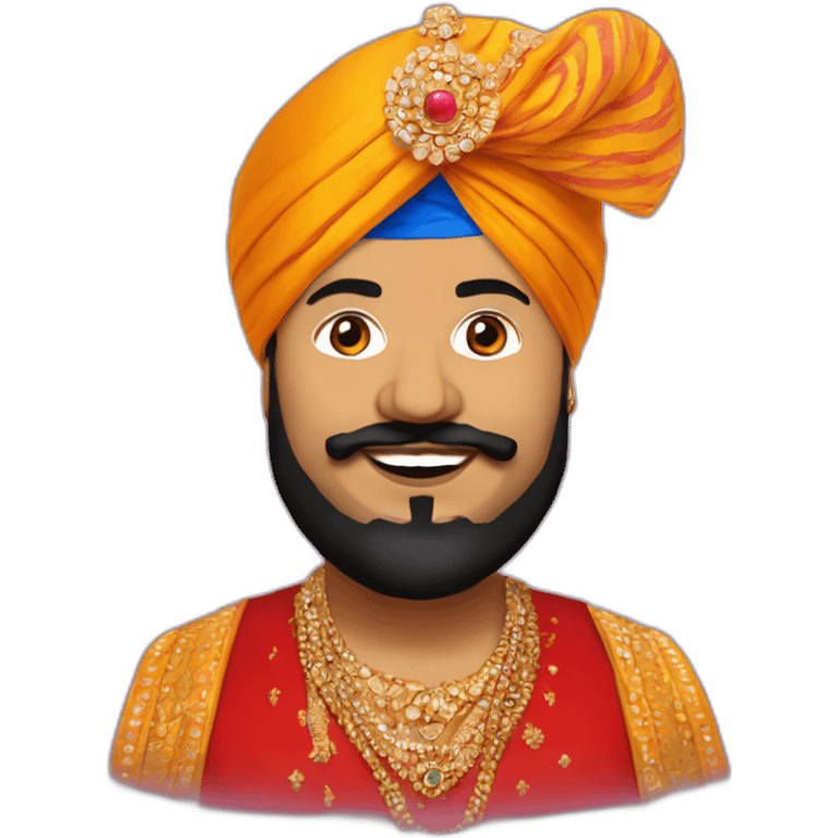 Red daler mehndi emoji