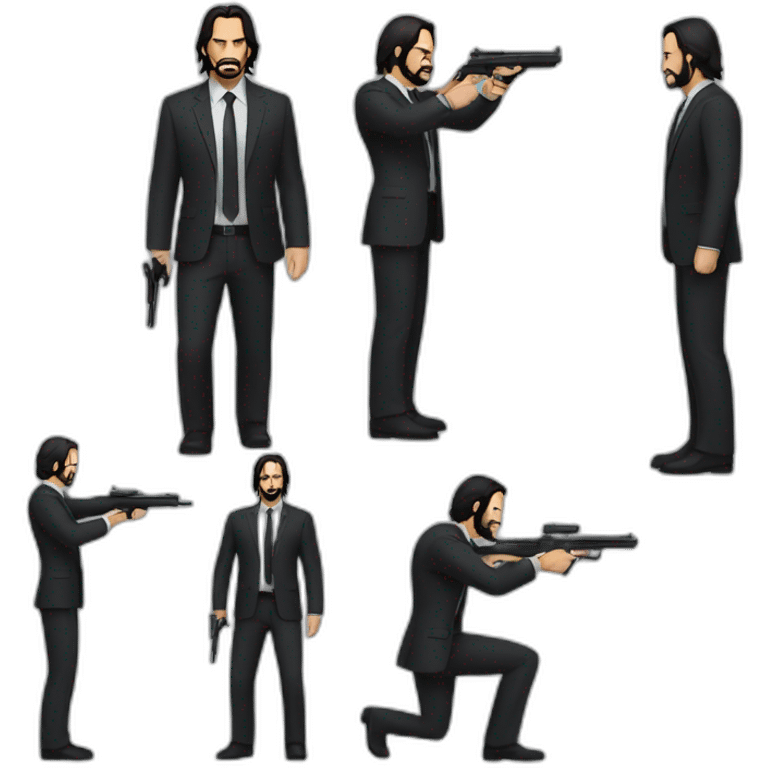 John wick Shooting emoji