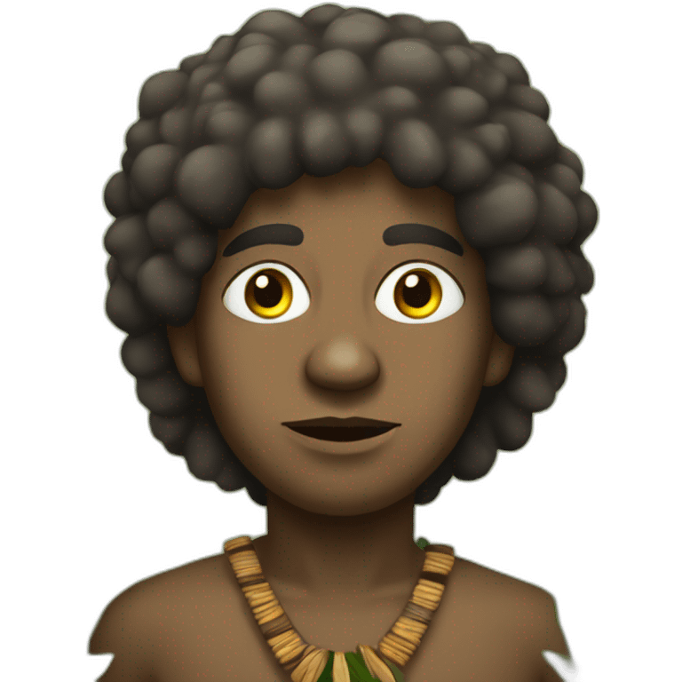 Aborigine in the forest emoji