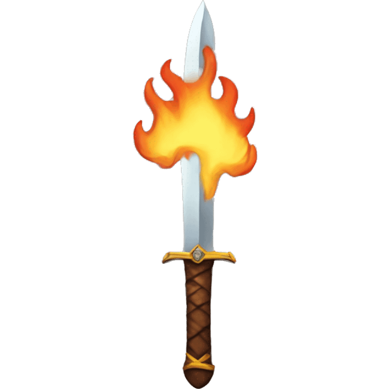 flaming sword  emoji