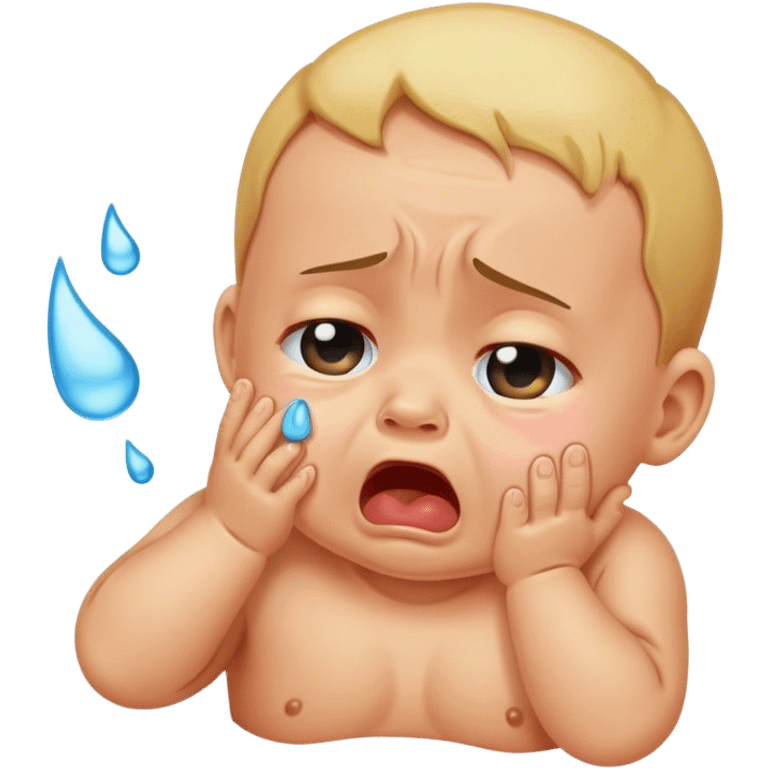 Baby crying emoji