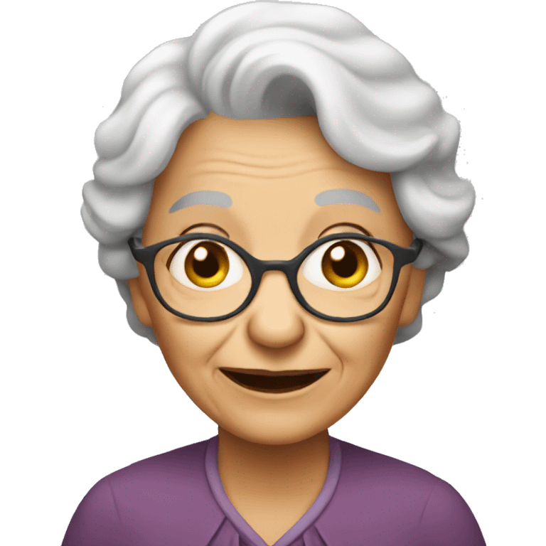 Old lady  emoji