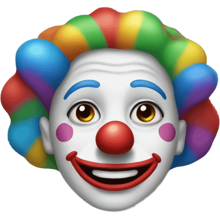 rainbow clown emoji