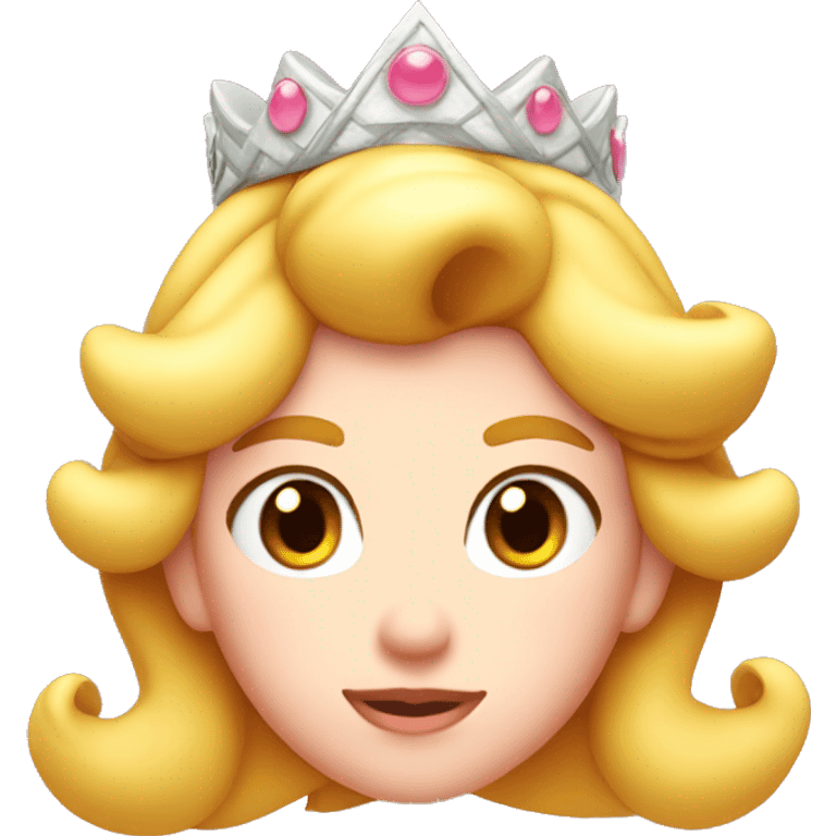 Princess peach head  emoji