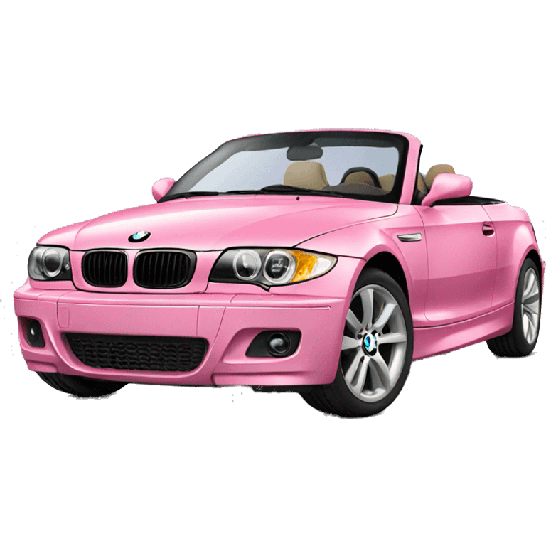 pink convertible 128i bmw emoji