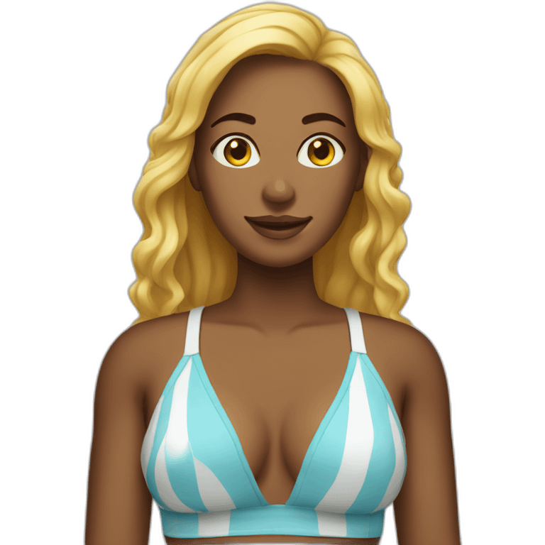 Beach woman emoji