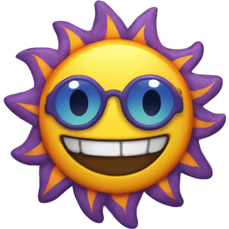 Groovy sun emoji