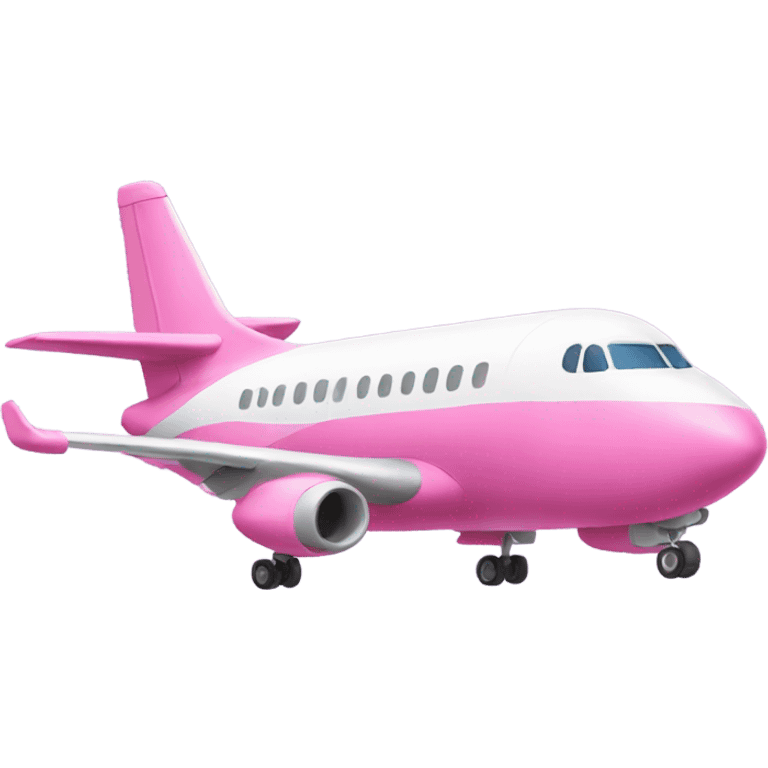 Pink airplane emoji