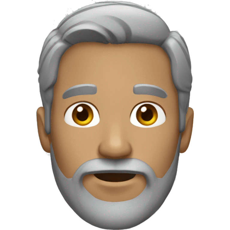 man-black-grey-hair-beard emoji