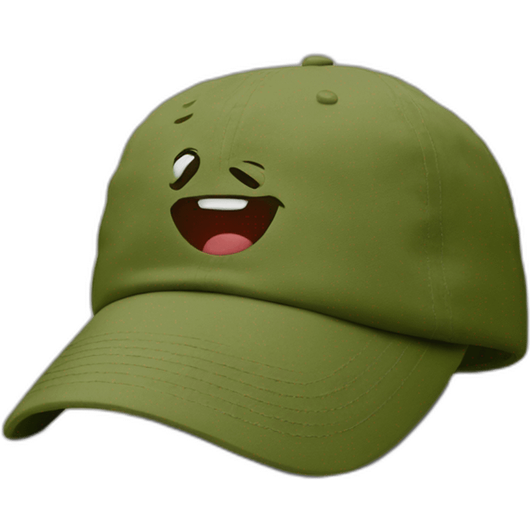 olive green dad cap emoji